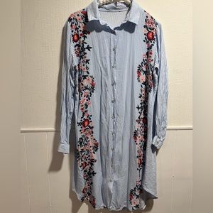 Floral Print Tunic Top
